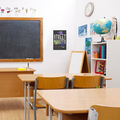 Ezposterprints - Street Monster | The Cute Little Monsters Posters - 12x18 ambiance display photo sample