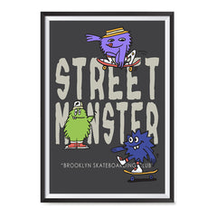 Ezposterprints - Street Monster | The Cute Little Monsters Posters ambiance display photo sample