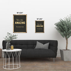 Ezposterprints - Amazing Black | Retro Metal Design Signs Posters ambiance display photo sample