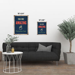 Ezposterprints - Amazing Navy | Retro Metal Design Signs Posters ambiance display photo sample