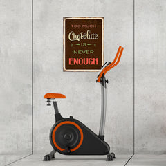 Ezposterprints - Chocolate Brown | Retro Metal Design Signs Posters - 18x24 ambiance display photo sample