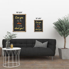 Ezposterprints - Feel Me Black | Retro Metal Design Signs Posters ambiance display photo sample