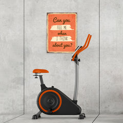Ezposterprints - Feel Me Orange | Retro Metal Design Signs Posters - 18x24 ambiance display photo sample