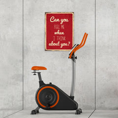 Ezposterprints - Feel Me Red | Retro Metal Design Signs Posters - 18x24 ambiance display photo sample