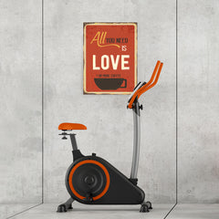 Ezposterprints - Love Or More Coffee | Retro Metal Design Signs Posters - 18x24 ambiance display photo sample