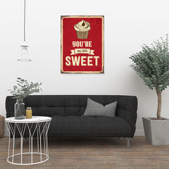 Ezposterprints - My Little Sweet | Retro Metal Design Signs Posters - 24x32 ambiance display photo sample