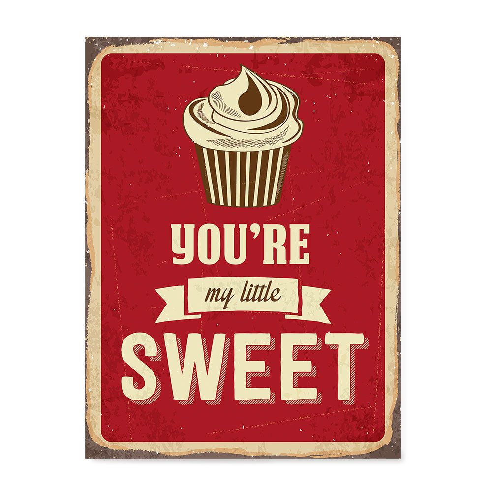 Ezposterprints - My Little Sweet | Retro Metal Design Signs Posters