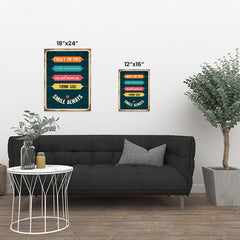 Ezposterprints - Smile Always | Retro Metal Design Signs Posters ambiance display photo sample