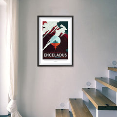 Ezposterprints - Enceladus - More Than 100 Breathtaking Geysers! - 16x24 ambiance display photo sample