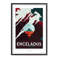 Ezposterprints - Enceladus - More Than 100 Breathtaking Geysers! ambiance display photo sample