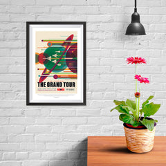 Ezposterprints - The Grand Tour - A Once In A Lifetime Getaway - Jupiter / Saturn / Uranus / Neptune - 08x12 ambiance display photo sample