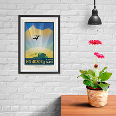 Ezposterprints - HD 40307 G - Experience The Gravity of a Super Earth - 08x12 ambiance display photo sample