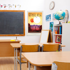 Ezposterprints - Kepler-16b - Where Your Shadow Always Has Company - 24x36 ambiance display photo sample