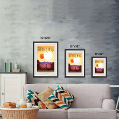 Ezposterprints - Kepler-16b - Where Your Shadow Always Has Company ambiance display photo sample