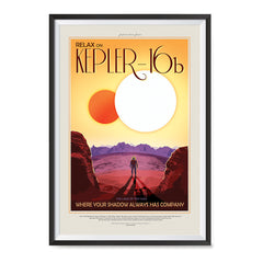 Ezposterprints - Kepler-16b - Where Your Shadow Always Has Company ambiance display photo sample
