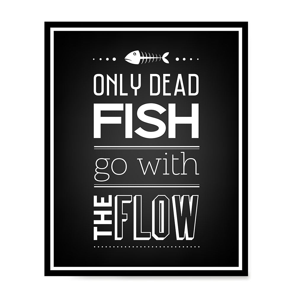 Ezposterprints - Only Dead Fish
