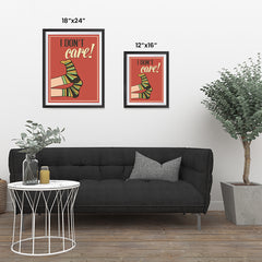 Ezposterprints - I Don't Care! ambiance display photo sample
