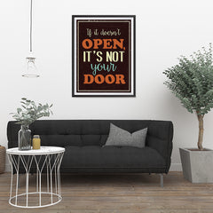 Ezposterprints - If it doesn't open, it's not your door - 24x32 ambiance display photo sample