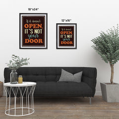 Ezposterprints - If it doesn't open, it's not your door ambiance display photo sample