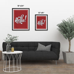 Ezposterprints - Hello! ambiance display photo sample