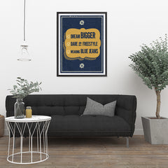 Ezposterprints - Wearing Blue Jeans - 24x32 ambiance display photo sample