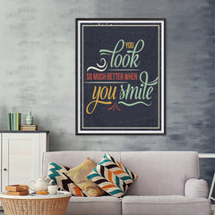 Ezposterprints - You Look So Much Better When You Smile - 36x48 ambiance display photo sample