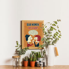 Ezposterprints - Dear Women, Let's Talk - 12x16 ambiance display photo sample