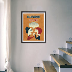 Ezposterprints - Dear Women, Let's Talk - 18x24 ambiance display photo sample