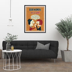 Ezposterprints - Dear Women, Let's Talk - 24x32 ambiance display photo sample