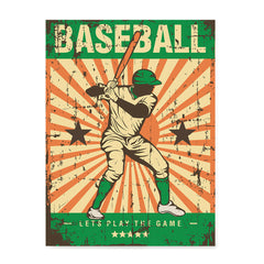 Ezposterprints - Player Green | Retro Sports Series BASEBALL Posters