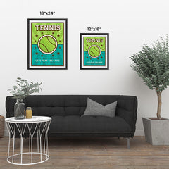 Ezposterprints - Big Ball | Retro Sports Series TENNIS Posters ambiance display photo sample