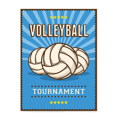 Ezposterprints - Three Balls | Retro Sports Series VOLLEYBALL Posters