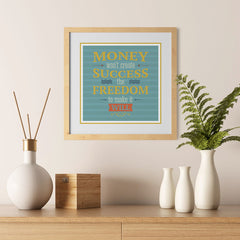 Ezposterprints - Money Won't Create Success The Freedom To Make It Will - 12x12 ambiance display photo sample