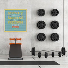 Ezposterprints - Money Won't Create Success The Freedom To Make It Will - 32x32 ambiance display photo sample