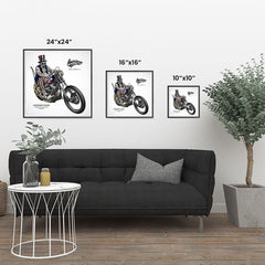 Ezposterprints - American Legends Skull Riders ambiance display photo sample