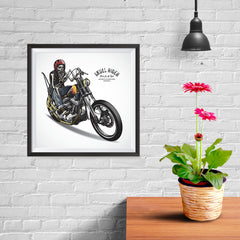 Ezposterprints - Born For The Road Skull Riders - 10x10 ambiance display photo sample
