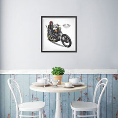 Ezposterprints - Born For The Road Skull Riders - 16x16 ambiance display photo sample