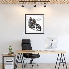 Ezposterprints - Born For The Road Skull Riders - 24x24 ambiance display photo sample