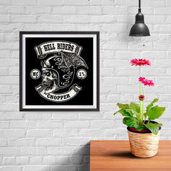 Ezposterprints - Hell Riders Skull Riders - 10x10 ambiance display photo sample
