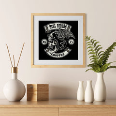 Ezposterprints - Hell Riders Skull Riders - 12x12 ambiance display photo sample