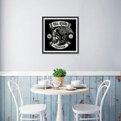 Ezposterprints - Hell Riders Skull Riders - 16x16 ambiance display photo sample