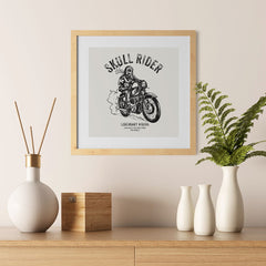 Ezposterprints - Iron Wheels Skull Riders - 12x12 ambiance display photo sample