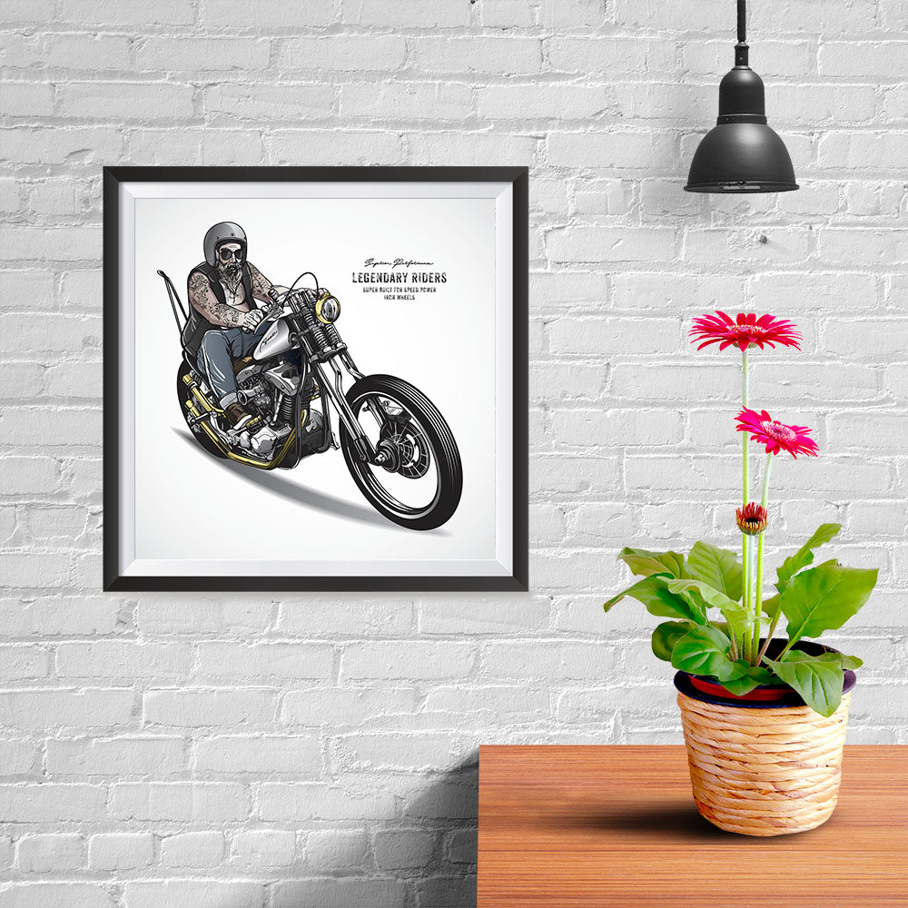 Ezposterprints - Legendary Riders Skull Riders - 10x10 ambiance display photo sample