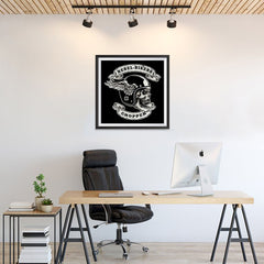 Ezposterprints - Rebel Bikers Skull Riders - 24x24 ambiance display photo sample