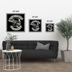 Ezposterprints - Rebel Bikers Skull Riders ambiance display photo sample