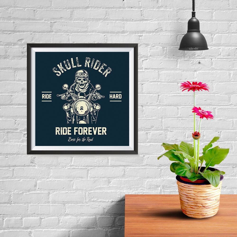 Ezposterprints - Ride Hard Skull Riders - 10x10 ambiance display photo sample