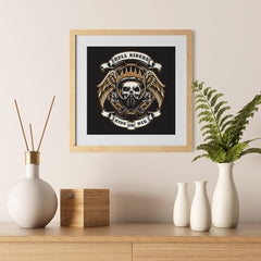Ezposterprints - Ride Or Die Skull Riders - 12x12 ambiance display photo sample