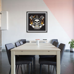 Ezposterprints - Twin Performance Skull Riders - 32x32 ambiance display photo sample