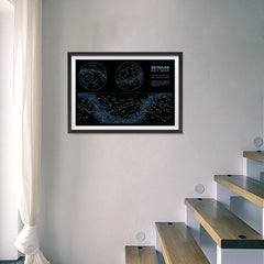 Ezposterprints - Detailed Sky Map Constellations With Star Names Poster - 24x16 ambiance display photo sample