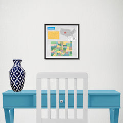 Ezposterprints - Colorado (CO) State - General Reference Map - 10x10 ambiance display photo sample